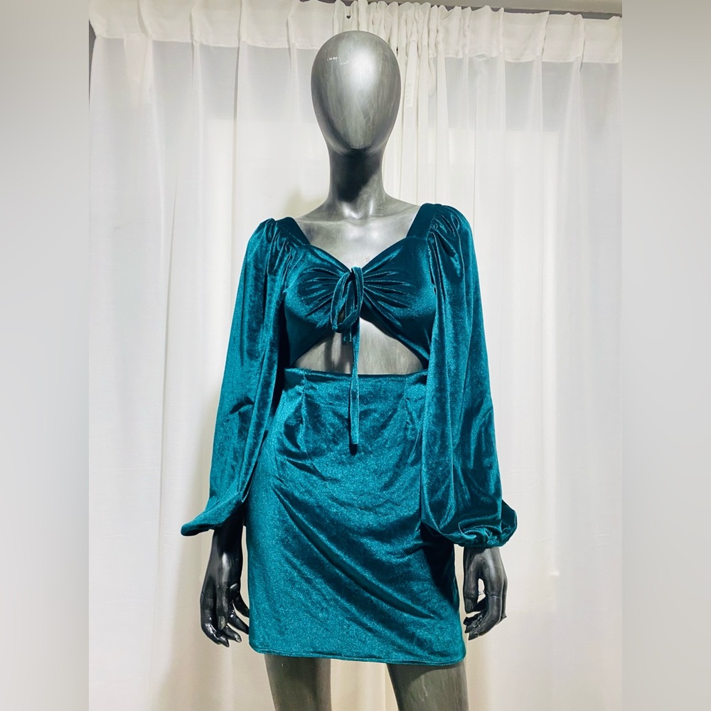 Winter dress velvet